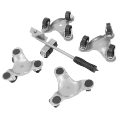 unbranded Pallar>4 st möbelflytthjul med lyfttriangel i järn, flyttset för tunga varor i hemmet