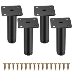 Balkongmöbler>4 st möbelfötter, justerbara möbelfötter, metallklämma S
