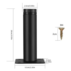 Balkongmöbler>4 st möbelfötter, justerbara möbelfötter, metallklämma S