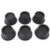 Sängar>6 st möbelhöjare runda plastmöbler lyfthöjare för sängbordssoffa svart 2,8 tum
