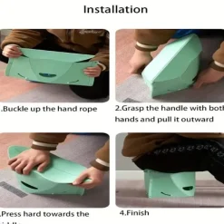 Pallar>1 st multifunktionell bärbar picknickkorg med hopfällbar pall L