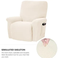 Stolar>1 st Non-slip Recliner Stolskydd Elastisk Fåtölj Överdrag Massage Soffa Överdrag