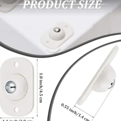 Kistor & Koffertar>8 st självhäftande hjul 360 graders rotation rostfritt stål mini svängbara hjul för förvaringslåda möbler