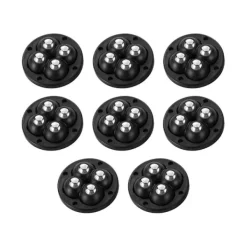 Balkongmöbler>8 st självhäftande kullager universalhjul 4 kulor rostfritt stål rullbas för möbler sängbord T