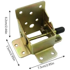 Balkongmöbler>2/4 st Självlåsande gångjärn Kraftig vikfäste Järn Fällbart lås För tvätt Båtar Sängar Arbetsbord Garagemöbler