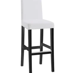 Stolar>4 st stolsöverdrag med hög rygg, rutig jacquard, hudfärgad - vit, stretchigt stolsöverdrag i ett stycke, modernt och hållbart, lämpligt för hem, hotell och restaurang | Fyndiq