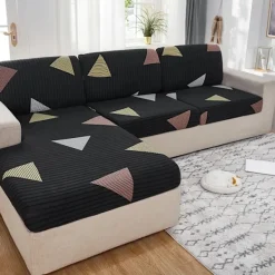Soffor>1 ST Stretch-säteöverdrag för vardagsrumsunderlag Skyddsskydd Elastiskt printed cover Universal för alla årstider sanjiaoxing L-form