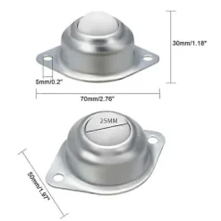 Balkongmöbler>8 st Transfer Ball Lager Universal Möbelhjul Nylonkulor Kullager för Transfer eller Transportanordning 25mm boll 25mm ball