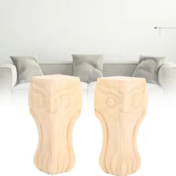 Småbord>2 st Träsnidade bordsben för soffa tebord TV-skåp hemmöbler