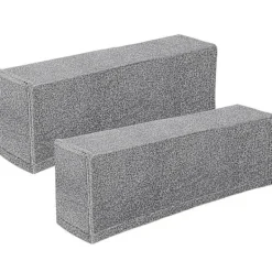 DMstore Soffor>2 st Universal Soffa Armstödsöverdrag Elastiskt Armstödsskydd Enfärgad Armstödsskyddstyg (grå)BY