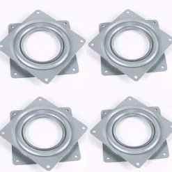 Balkongmöbler>4 st Vridbar skivspelarlagerplatta 360 graders fyrkantig vridbar kullager för display och möbler Kök TV-stativ