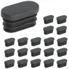 Stolar>100 st 15x30mm Plaständkåpor för Möbelben Oval Ändkåpor för Plaststolsben Pluggar för Ovalrör_fi