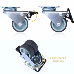 Balkongmöbler>4 Starka Svivlande Hjul Med Stoppbroms, Kapacitet 600 kg