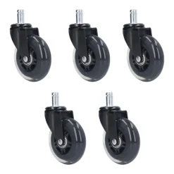 Kontorsmöbler>5 Stjärniga Roterande Hjul 3in 360 Graders Tysta Hållbara Kontorsstolshjul