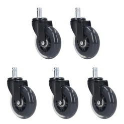 Kontorsmöbler>5 Stjärniga Roterande Hjul 3in 360 Graders Tysta Hållbara Kontorsstolshjul