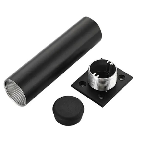 Stolar>4 st/set Metallben Möbelben SVARTA 6 CM 6cm