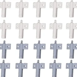 Skåp>20 stycken köksdörrsdämpare, skåpdämpare, låddämpare, mjuk och tyst dämpare, för skåp, dörr (vit+grå)