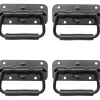 Kistor & Koffertar>4 stycken lådhandtag, hopfällbart handtag i metall, svart lådhandtag, fjäderhandtag, ersättningshandtag för verktygslåda eller förvaringslåda