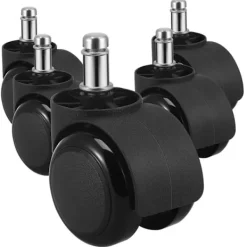Kontorsmöbler>5 stycken Svängbara Hjul för Möbler Enkel Installation Smidig Rotation Kompatibla med Stolar och Skrivbord Kraftiga Material
