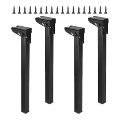 Matbord>4 Stycken Vikbara Bordsben Hopfällbara Bordsben Mångsidiga Portabla Stabila För Nattduksbord Bänk Datorskrivbordstillbehör Height 50cm