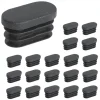 Stolar>100 Stycken 15x30mm Plaständlock, för Möbelben Rör Ovala Ändlock, för Plaststolsben Stopp, för Oval Rör_Bra saker