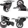 Balkongmöbler>4 svängbara hjul med bromsar 50mm gummihjul Kapacitet 400kg
