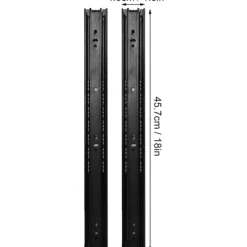 Kontorsmöbler>18 tum 10 par lådskenor 3-sektionsförlängning Stort lastbärande styrskena för hemmakontor KLB