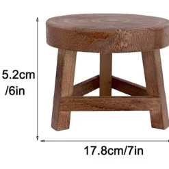 Pallar>7 tum mini pall i trä, displayställ, planteringsstolpe, minipall för suckulenter eller bonsai för inomhus- och utomhusdekoration.