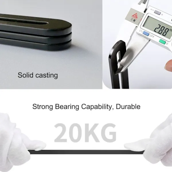 Balkongmöbler>155 x 19mm Fästben Svart Rostfritt Stål Fästben Monteringsben för Reparation Koppling Möbelbeslag 4st (4, 155*19mm)