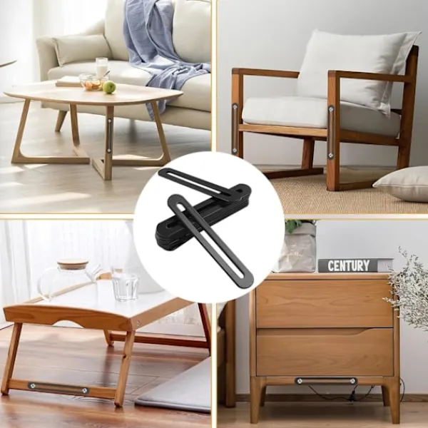 Balkongmöbler>155 x 19mm Fästben Svart Rostfritt Stål Fästben Monteringsben för Reparation Koppling Möbelbeslag 4st (4, 155*19mm)