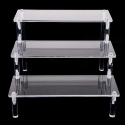 Hyllor>Akryl Riser Klar Displaystativ Kölnorganisatör 3-våningar För Leksaker