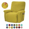 Fåtöljer>All-inclusive elastisk recliner soffaöverdrag enfärgad polarfleece soffa kudde överdrag för alla årstider Recliner överdrag