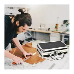 Kistor & Koffertar>Aluminiumlåda Tillbehör Förvaringslåda Praktisk Aluminiumväska Bärbar Handtag Liten Tillbehör