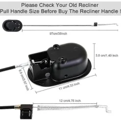 Fåtöljer>Aluminiumlegering Soffkabel 96cm Ersättningsarmstöd Reservdel Enkel Installation För Soffa Återvinningsbar Ch - B