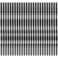 OEM Balkongmöbler>Aluminiumräcken, Matt Svart, Förborrade för Enkel Installation,Böjning