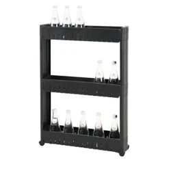 Hyllor>AMIG | Förvaringsvagn BÖKEN | 54 x 12 x 78 cm | Svart