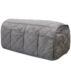 Soffor>Anti-slip armstödsskydd med 8 fickor för soffa, fåtölj Caddy & Organizer för fjärrkontroll armskydd för husdjur, grå