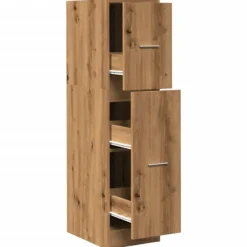 vidaXL Skåp>Apoteksskåp ek 30x41x118 cm konstruerat trä