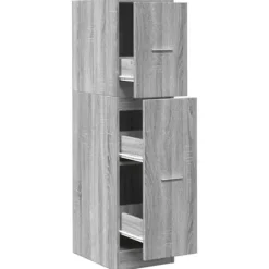 vidaXL Skåp>Apoteksskåp grå sonoma 30x41x118 cm konstruerat trä