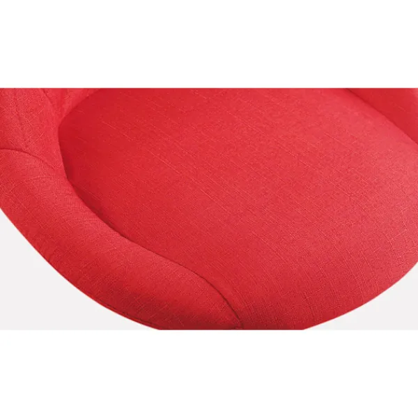 BellaFurn Kontorsmöbler>Arbetspall - Bekväm säte - Höjdjusterbar, roterbar och ergonomisk design Färg: Röd | Material: damm