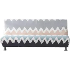 Soffor>Armlöst sofföverdrag stretch 2-sits 3-sits armlös bäddsoffa