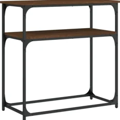 vidaXL Småbord>Avlastningsbord brun ek 75x35,5x75 cm konstruerat trä