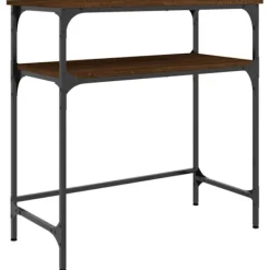 vidaXL Småbord>Avlastningsbord brun ek 75x35,5x75 cm konstruerat trä