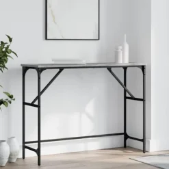 vidaXL Småbord>Avlastningsbord grå sonoma 100x32x75 cm konstruerat trä