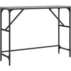 vidaXL Småbord>Avlastningsbord grå sonoma 100x32x75 cm konstruerat trä