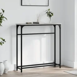 vidaXL Småbord>Avlastningsbord grå sonoma 75x19,5x75 cm konstruerat trä