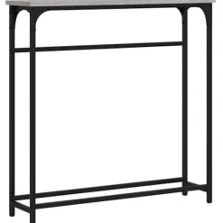 vidaXL Småbord>Avlastningsbord grå sonoma 75x19,5x75 cm konstruerat trä