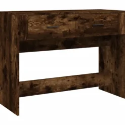 vidaXL Småbord>Avlastningsbord rökfärgad ek 100x39x75 cm konstruerat trä