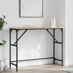 vidaXL Småbord>Avlastningsbord sonoma-ek 100x32x75 cm konstruerat trä