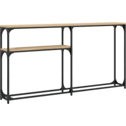 vidaXL Småbord>Avlastningsbord sonoma-ek 145x22,5x75 cm konstruerat trä